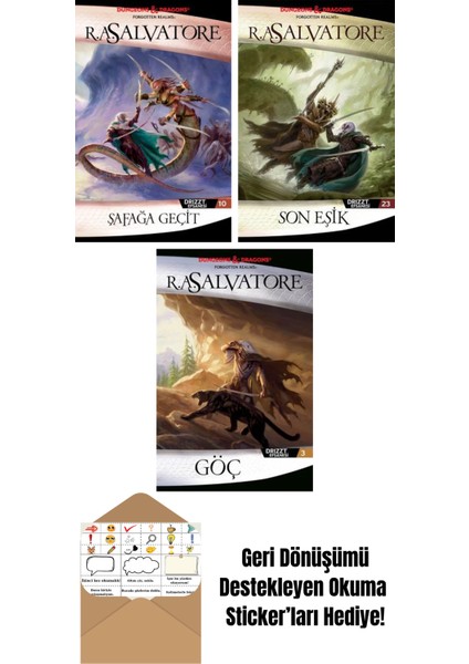 Şafağa Geçit – Drizzt Efsanesi 10. Kitap + Son Eşik – Drizzt Efsanesi 23. Kitap + Göç – Drizzt Efsanesi 3. Kitap