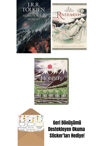 Númenor’un Düşüşü + Roverandom (Özel Ciltli Baskı) + Hobbit (Özel Ciltli Baskı)
