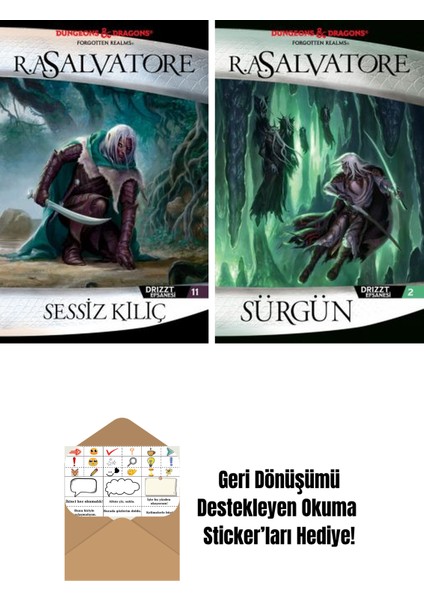 Sessiz Kılıç – Drizzt Efsanesi 11. Kitap + Sürgün – Drizzt Efsanesi 2. Kitap