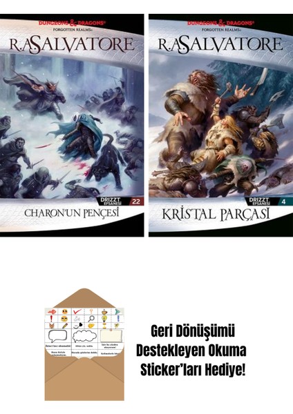 Charon’un Pençesi – Drizzt Efsanesi 22. Kitap + Kristal Parçası – Drizzt Efsanesi 4. Kitap