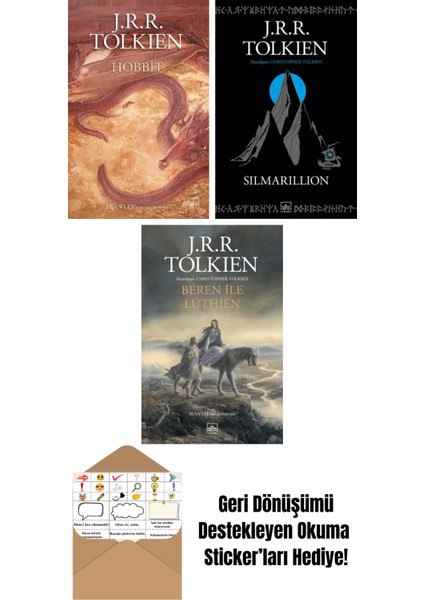 Hobbit (Resimli – Ciltli) + Silmarillion + Beren ile Luthien