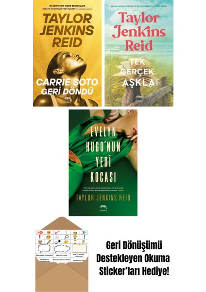 Carrie Soto Geri Döndü + Tek Gerçek Aşklar + Evelyn Hugo’nun Yedi Kocası