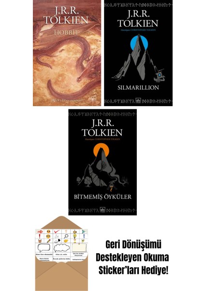 Hobbit (Resimli – Ciltli) + Silmarillion + Bitmemiş Öyküler