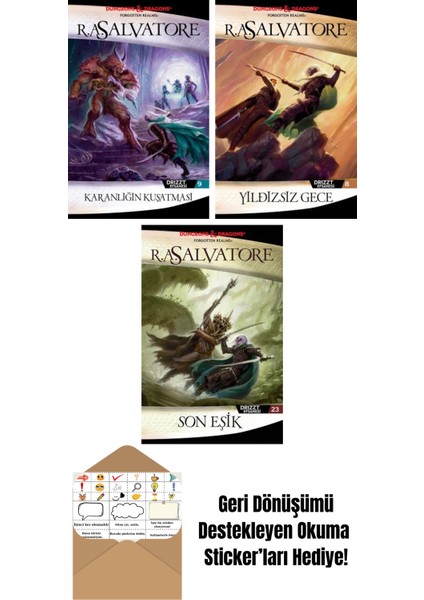 Karanlığın Kuşatması – Drizzt Efsanesi 9. Kitap + Yıldızsız Gece – Drizzt Efsanesi 8. Kitap + Son Eşik – Drizzt Efsanesi 23. Kitap