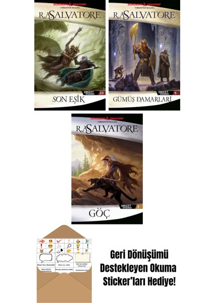 Son Eşik – Drizzt Efsanesi 23. Kitap + Gümüş Damarları – Drizzt Efsanesi 5. Kitap + Göç – Drizzt Efsanesi 3. Kitap