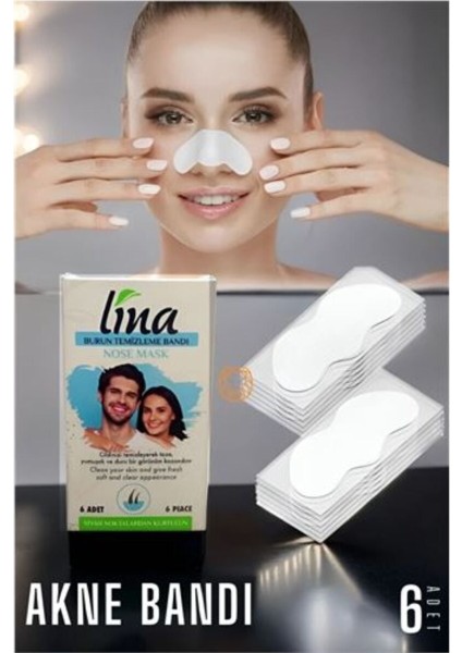 Çok Renkli Burun Siyah Nokta Bandı, 6 Adet, Cilt Dostu ve Rahat Kullanımlı