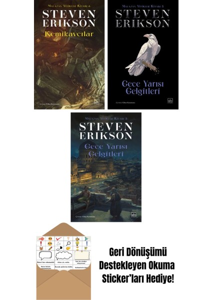 Kemikavcılar / Malazan Yitikler Kitabı 6 + Gece Yarısı Gelgitleri / Malazan Yitikler Kitabı 5 (Ciltli) + Gece Yarısı Gelgitleri / Malazan Yitikler Kitabı 5