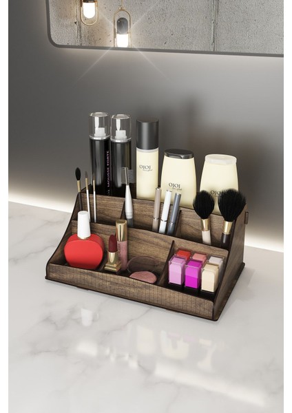 Şık Ahşap Çok Amaçlı Düzenleyici, Bej Renkli, Taşınabilir Organizer