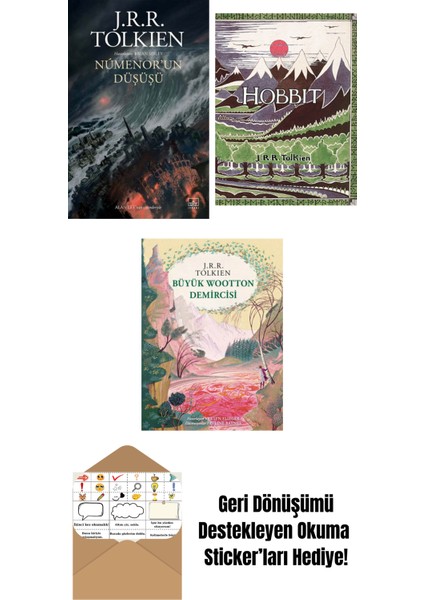 Númenor’un Düşüşü + Hobbit (Özel Ciltli Baskı) + Büyük Wootton Demircisi (Özel Ciltli Baskı)