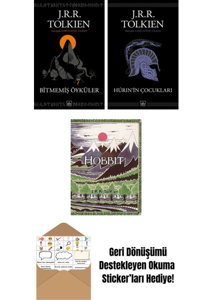 Bitmemiş Öyküler + Hurin’in Çocukları + Hobbit (Özel Ciltli Baskı)