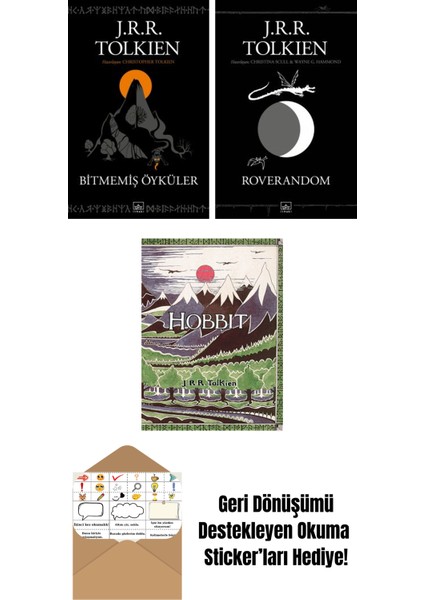 Bitmemiş Öyküler + Roverandom (Siyah Kapak) + Hobbit (Özel Ciltli Baskı)