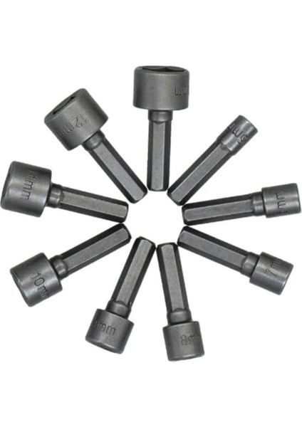 9 Parça Manyetik Somun Adaptörü Seti, Güçlü ve Pratik Bağlantı Çözümü