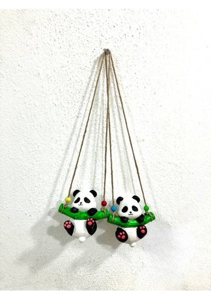 Yeşil Balkon ve Bahçe Dekor Süsleri, Ağaç ve Koala Sarkaçlı Set