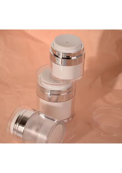 Hijyenik ve Kullanımı Kolay 30ML Beyaz Doldurulabilir Krem Şişesi