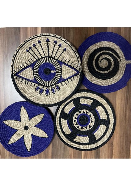 Renkli ve Şık Bohem Duvar Tabağı Seti, Evinizde Doğal ve Sıcak Atmosfer Yaratır