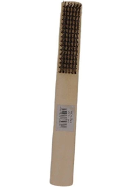 Pas ve Kir Temizleme Için Dayanıklı Metal Telli Fırça, Ahşap Saplı, Pratik Kullanım