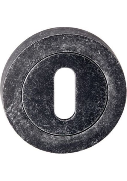 Yuvarlak Oda Kapı Kolu Rozeti 52MM, Antik Gümüş Renk