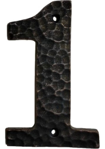 Antik Oksit Kapı Numarası, Pirinç, Şık ve Dayanıklı Tasarım, 1 Numara, D-70-1