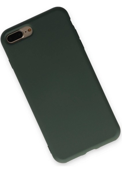 Newface iPhone 7 Plus Kılıf Nano Içi Kadife Silikon - Koyu Yeşil modelleri