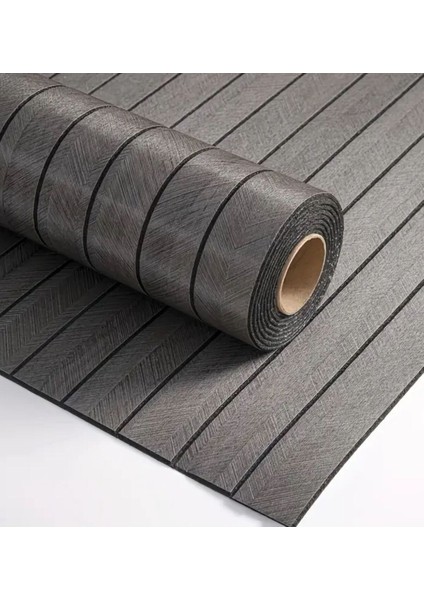 Ahşap Görünümlü Kendinden Yapışkanlı Akustik Duvar Paneli 60X280 cm Kahverengi