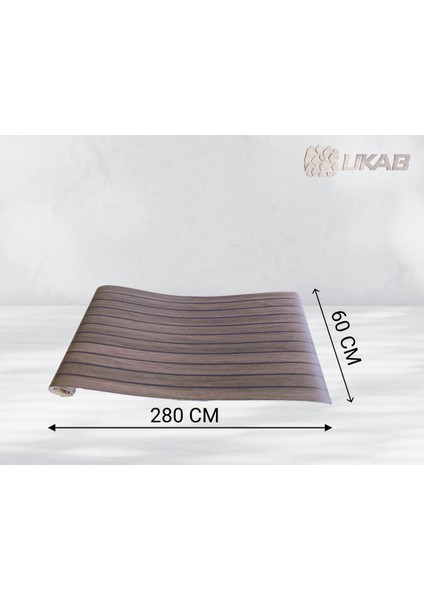 Ahşap Görünümlü Kendinden Yapışkanlı Akustik Duvar Paneli 60X280 cm Kahverengi fırsatları
