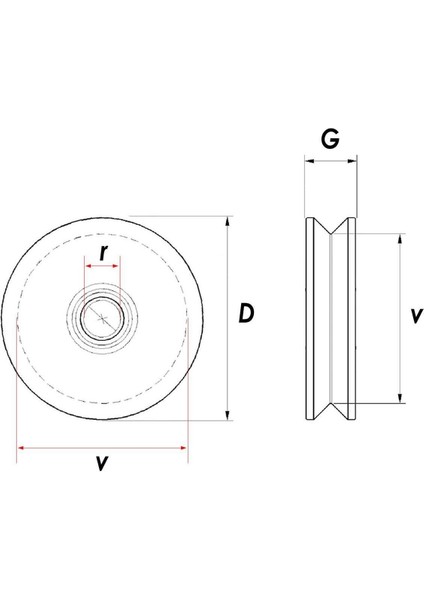 RM080 Tablasız Kepsiz Ray Makarası, 80 Mm, Dayanıklı ve Güvenilir Bağlantı Parçası modelleri