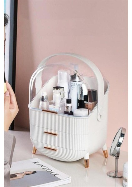 Şık Gri Çekmeceli Makyaj Düzenleyici Organizer, Temiz ve Kullanışlı Tasarım modelleri