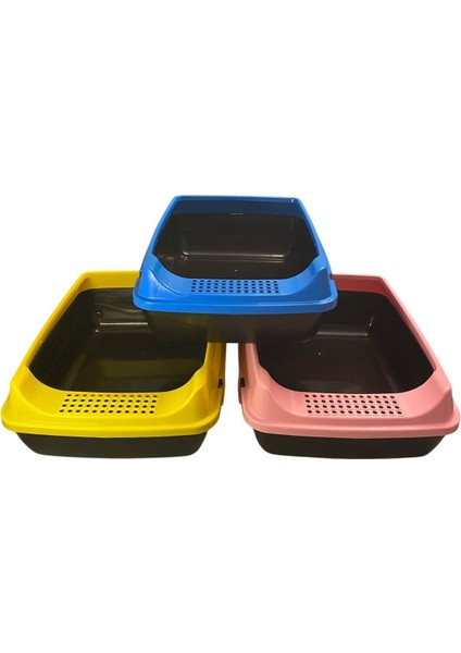 Çok Renkli Açık Kedi Tuvaleti 3'lü Set, Kova ve Kürek Hediye fiyatları