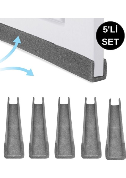 Kapı Altı Yalıtım Seti 5 Parça, Isı, Toz ve Ses Koruma Kullanışlı ve Pratik indirimleri