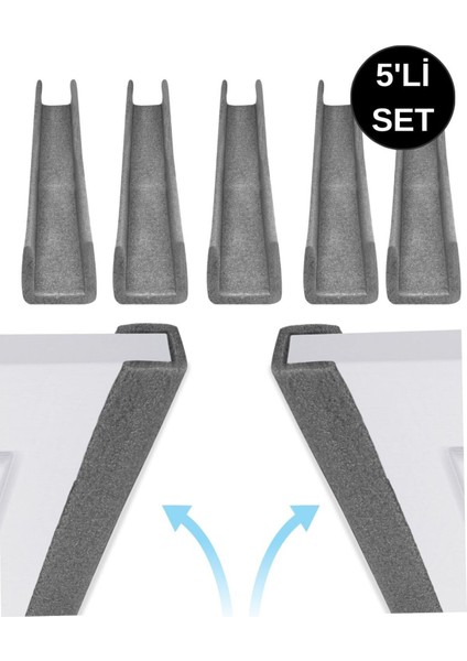 Kapı Altı Yalıtım Seti 5 Parça, Isı, Toz ve Ses Koruma Kullanışlı ve Pratik