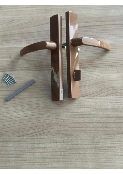Kahverengi Pvc Kapı Kolu, Balkon Için, 2 Adet, Dayanıklı ve Şık Tasarım fırsatları