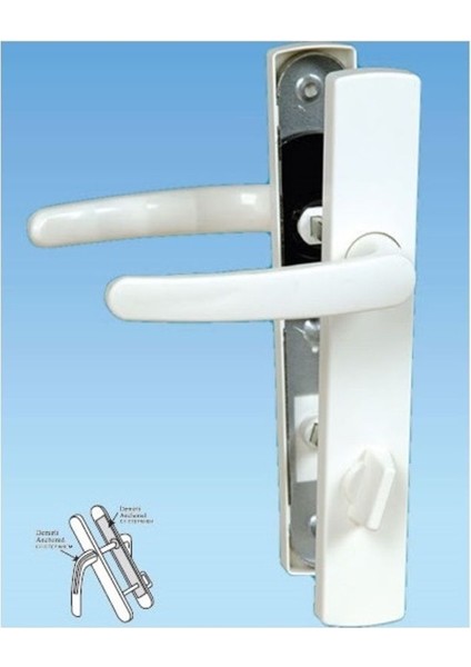 Kahverengi Pvc Kapı Kolu, Balkon Için, 2 Adet, Dayanıklı ve Şık Tasarım indirimleri