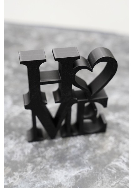 Şık Siyah Kalp Dekoratif Obje, 16 Cm, Modern ve Zarif Ev Dekoru fiyatları