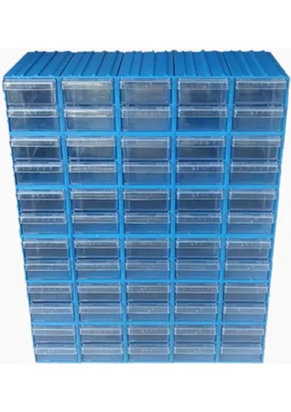60 Çekmeceli 300 Plastik Kutu, Küçük Boy, Düzenleyici, Çok Yönlü Kullanım