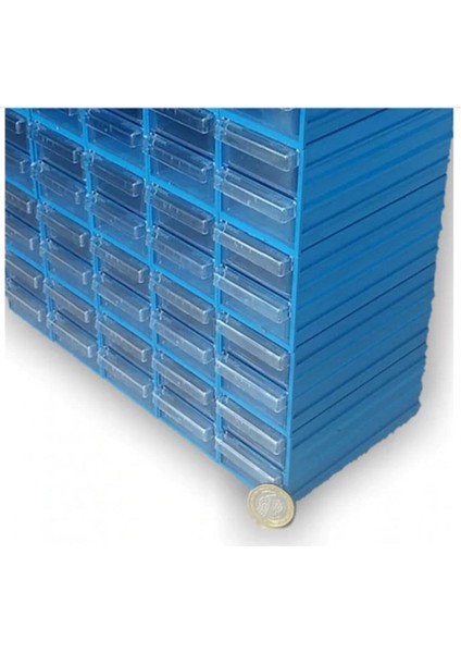 60 Çekmeceli 300 Plastik Kutu, Küçük Boy, Düzenleyici, Çok Yönlü Kullanım