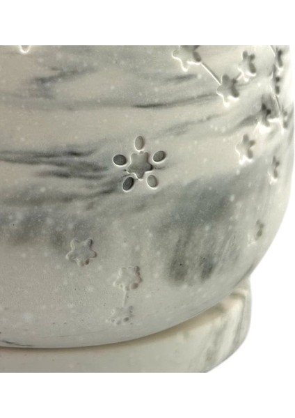 Yıldızlı Kapaklı Beton Bardakta Mum modelleri