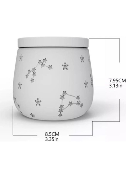 Yıldızlı Kapaklı Beton Bardakta Mum fırsatları