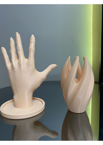 Bej 4'lü Takı ve Makyaj Organizer Seti, Şık ve Fonksiyonel Dekoratif Manken Standı fırsatları