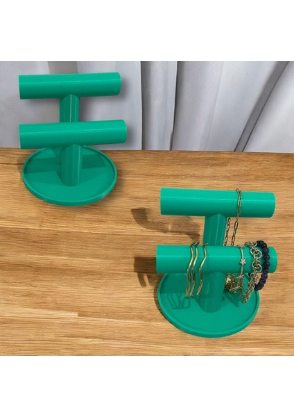 Su Yeşili Takı Askısı, Şık ve Düzenli Saklama Için Ideal!