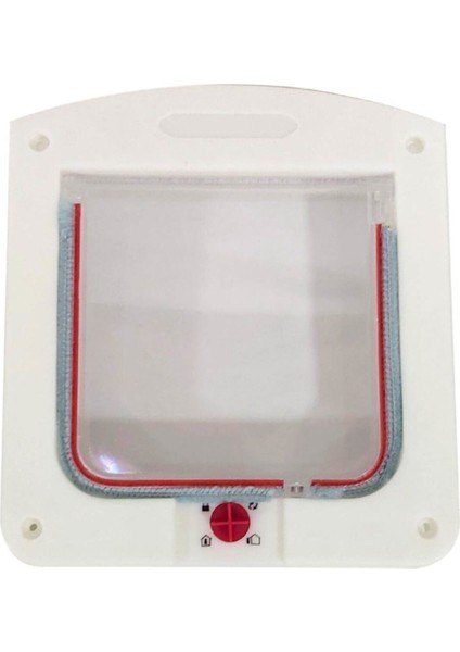 Dört Yönlü Kedi Köpek Kapısı 22X20X3 Cm, Pvc ve Ahşap Malzeme