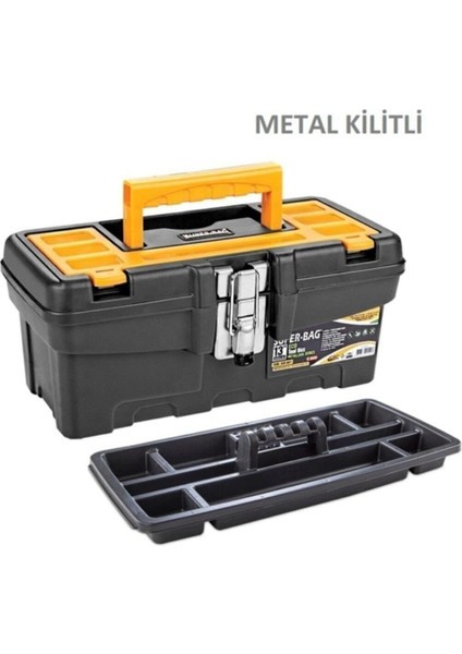 Siyah 13 No Metal Kilitli Takım Çantası, Dayanıklı ve Şık Tasarım