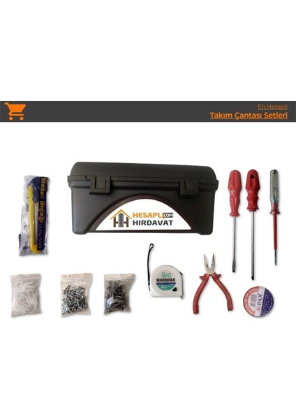 Çok Parçalı Eko Takım Sandık Seti, 11 Çeşitli, 208 Parça, Pratik ve Şık Tasarım modelleri