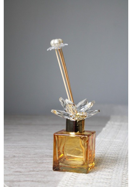 Altın Detaylı Kristal Taşlı Koku Şişesi Çubuklu Aksesuar fiyatları