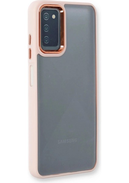 Newface Samsung Galaxy A03S Kılıf Dora Kapak - Pudra