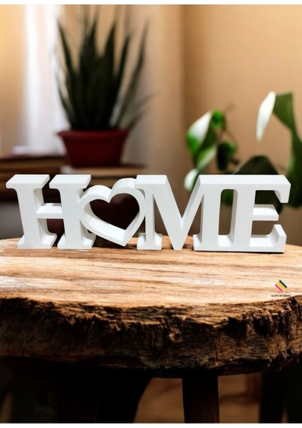 Beyaz Yazılı Dekoratif Biblo ve Masaüstü Süs 22 cm Büyük Boy fiyatları