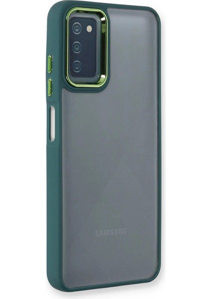 Newface Samsung Galaxy A03S Kılıf Dora Kapak - Haki Yeşil