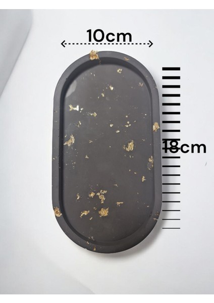 3'lü Oval Tepsi Seti, Şık ve Kullanışlı Siyah Tasarım