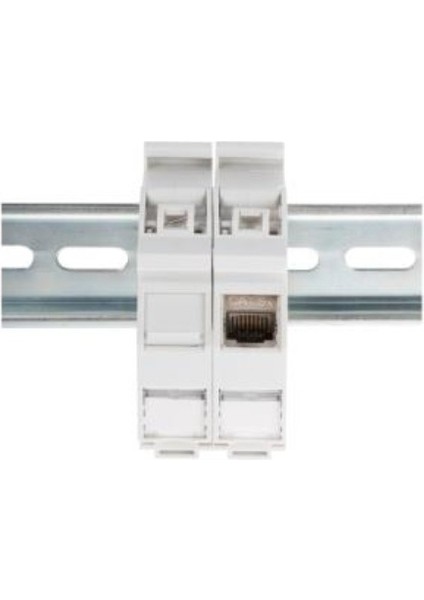 Digitus 1 x Keystone Modül Için Dın-Ray Adaptörü, IP20, Etiket ve Toz Alanı Mevcut digitus Dın-Rail Adapter IP20 For Dıgıtus® Keystone Module