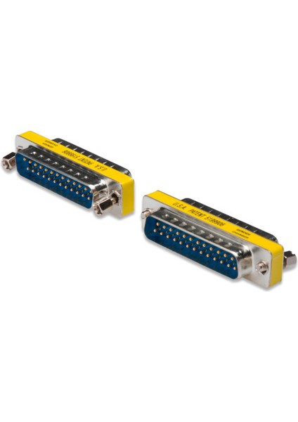 Mini Gender Changer, DB25 Erkek <-> DB25 Erkek