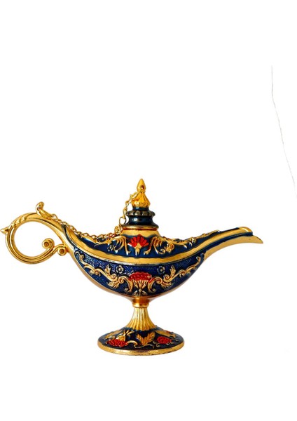 Mavi Vintage Sihirli Lamba, 13X8.5 Cm, Dekoratif, Şık Tasarım